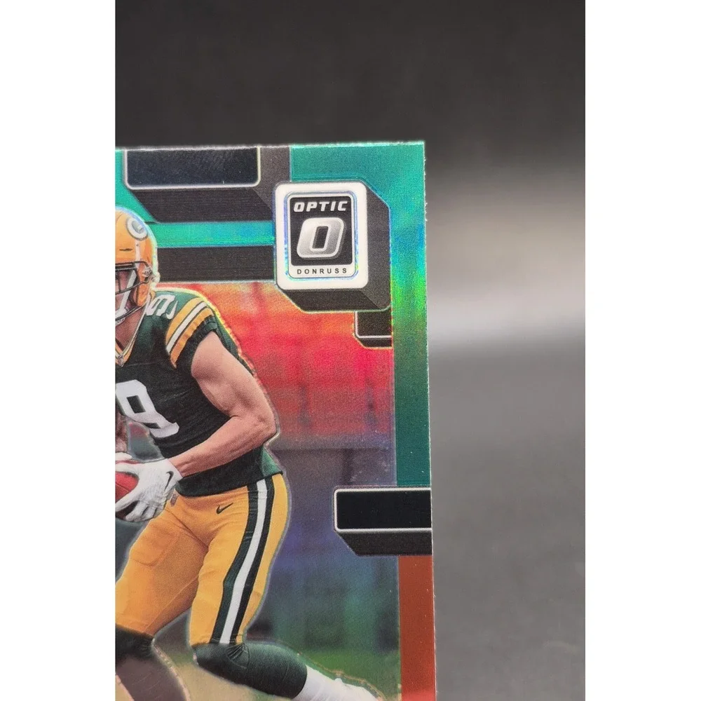2022 Panini Donruss Christian Watson #P-319 Preview Red & Green Rated Rookie